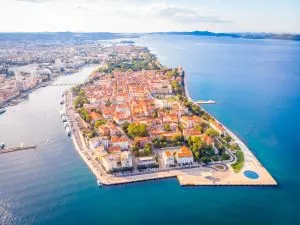 Aerial view of Zadar