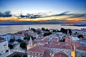Zadar at sunset
