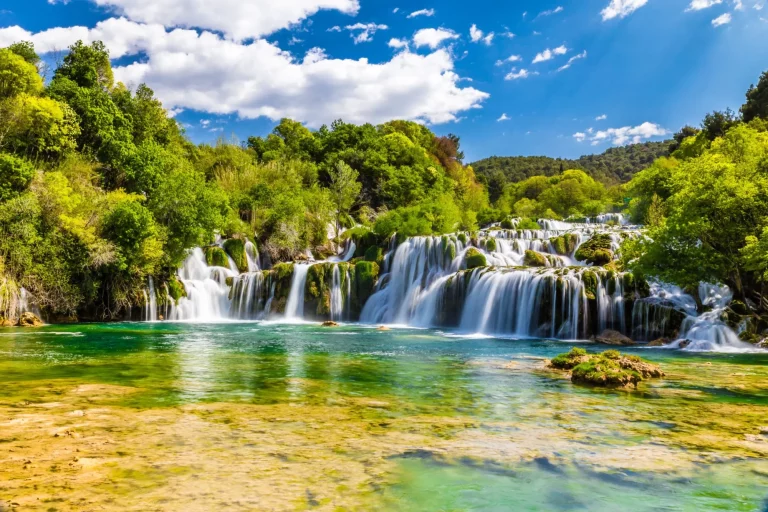 Waterval in Nationaal Park Krka - Dalmatië, Kroatië